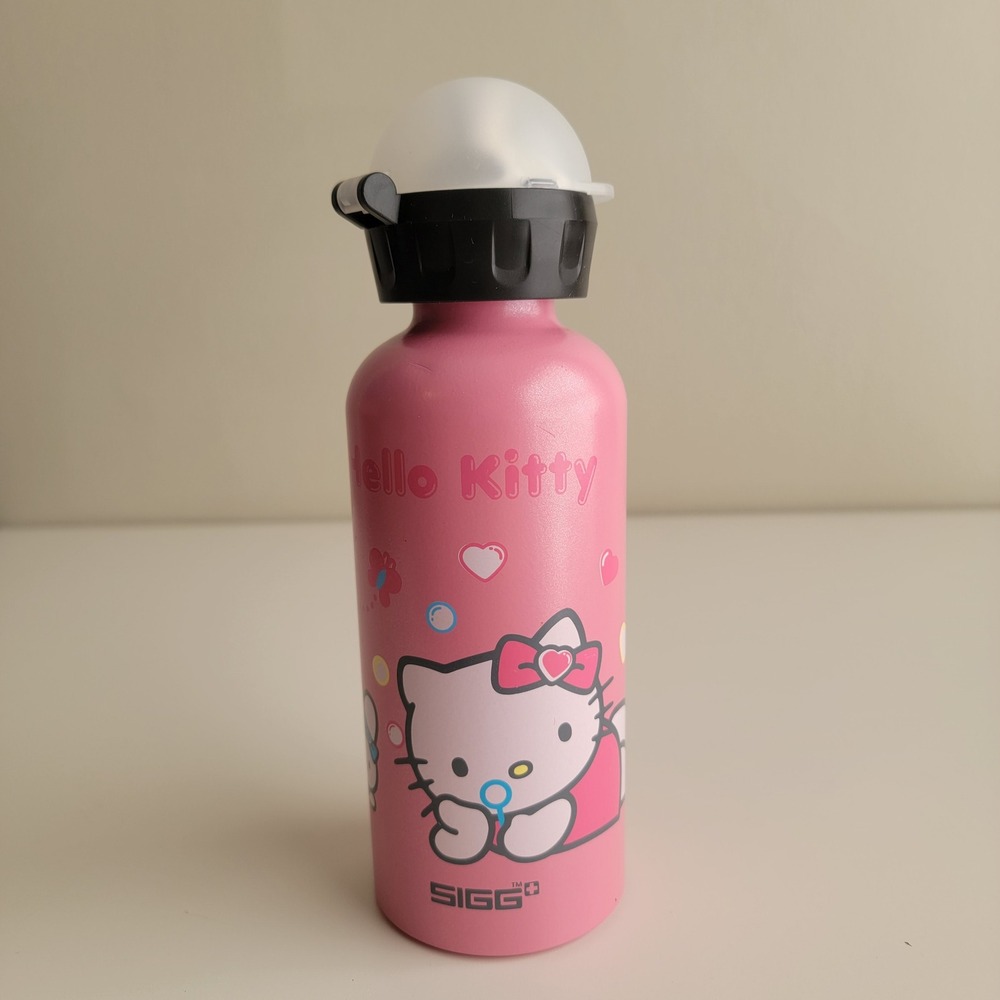 SIGG Hello Kitty Water Bottle 2008 Kids 0.4L‎ Sanrio Aluminum Swiss Made